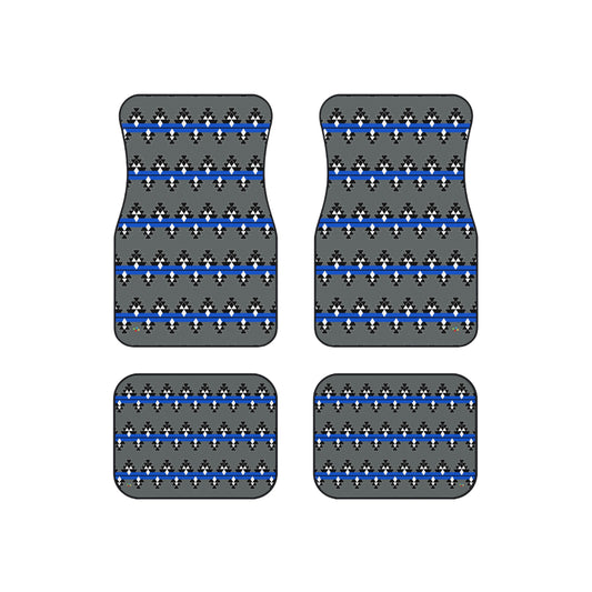 Blue Native Woven Stories Car Mats (Set of 4)