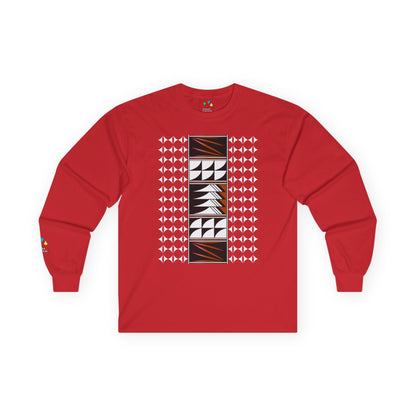 Feather Blessings in Rust Unisex Long Sleeve Tee