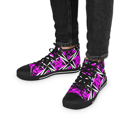 Sacred Winds in Pink High Top Sneakers