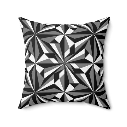 Desert Flowers in Gray Square Pillow