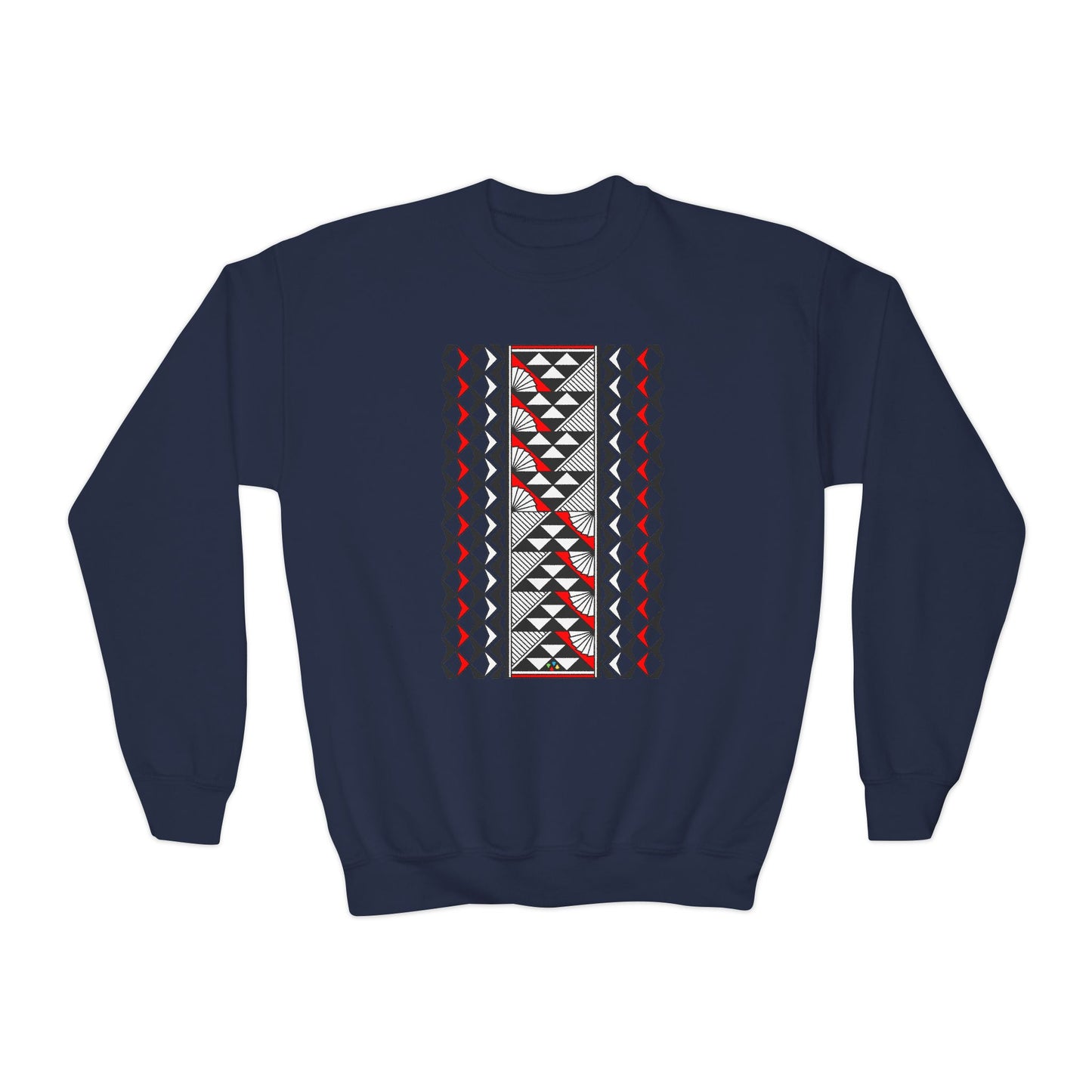 Rain and Sun in Red Youth Crewneck Sweatshirt