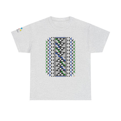 Sun and Rain in Blue/Green Gildan Unisex Tee