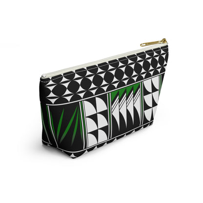 Blessed Feathers in Green Pouch w T-bottom