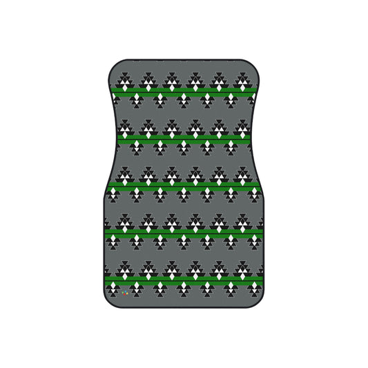 Native Stories -Green - Car Mats (Set of 4)