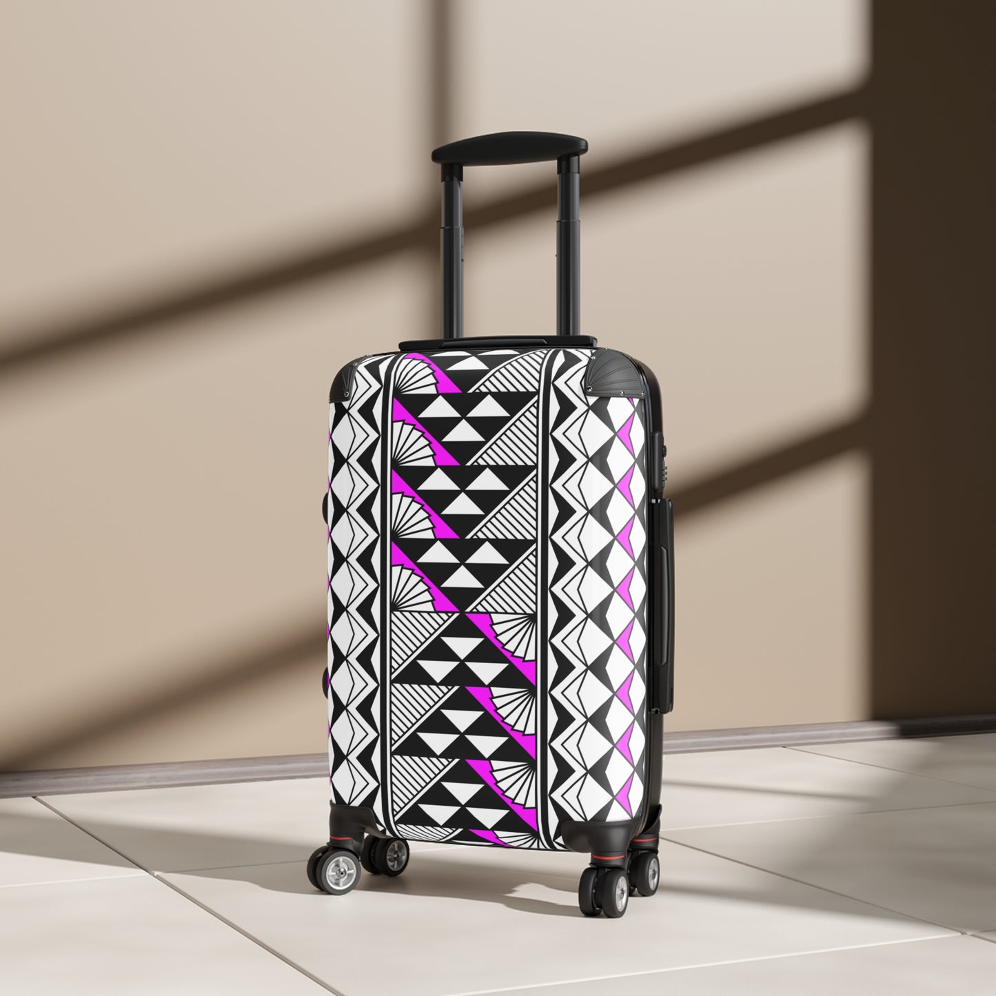 Southwest Rain and Sun in Pink Suitcases