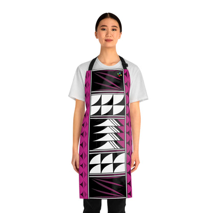 Feather Blessing on Pink Two Pocket Apron