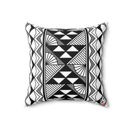 Sun and Rain in Gray Spun Polyester Square Pillow