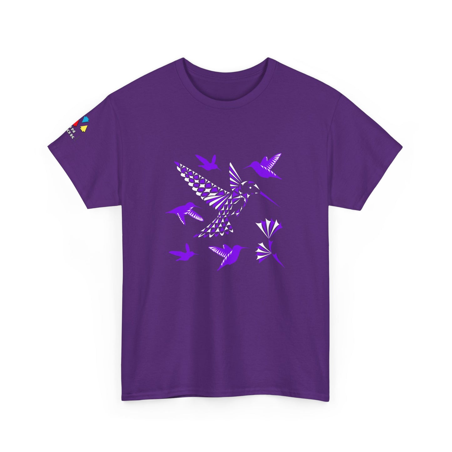 Hummingbird Blessing in Purple Gildan Unisex Tee