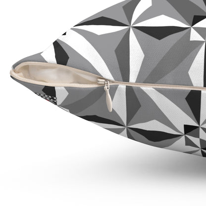 Morning Star in Gray Square Pillow