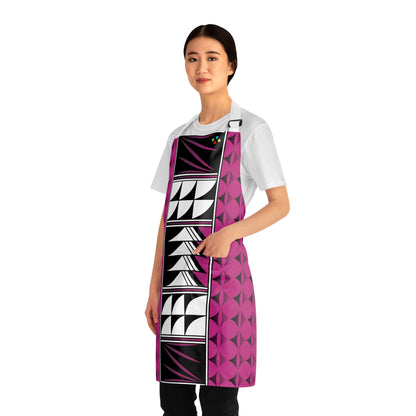 Feather Blessing on Pink Two Pocket Apron