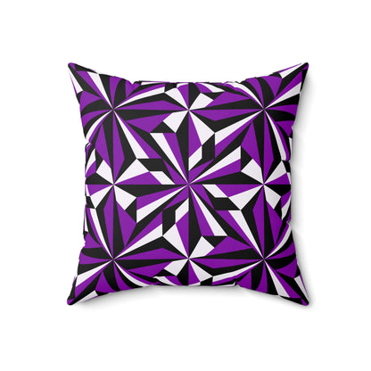 Desert Flowers in Purple Square Pillow