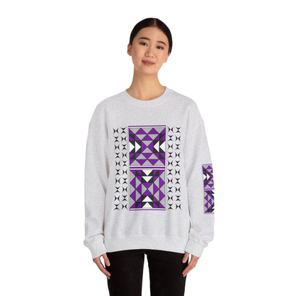 Sacred Mountains in Purple Unisex Sweatshirt