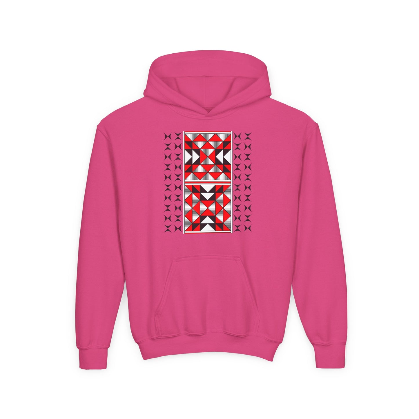 Sacred Mountains in Red Youth Heavy Blend Hooded Sweatshirt
