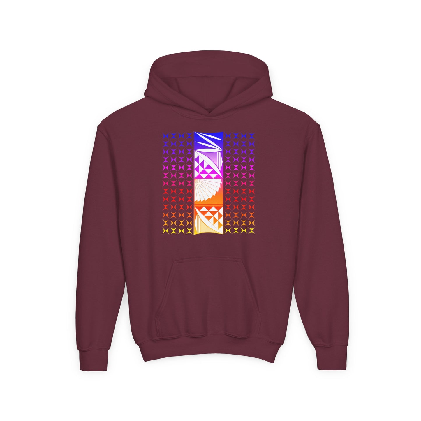Rainbow Sunrise Youth Heavy Blend Hooded Sweatshirt