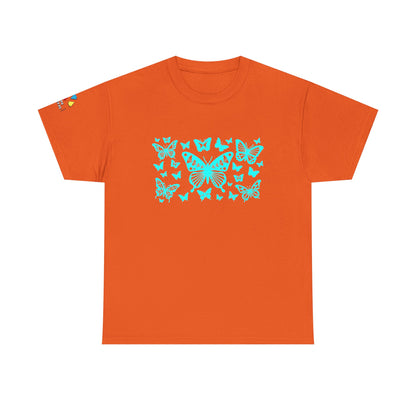 Butterfly Dance in Turquoise Gildan Unisex Tee