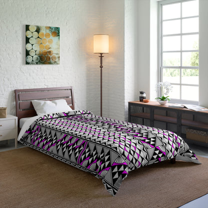 Southwest Rain and Sun in Pink Comforter