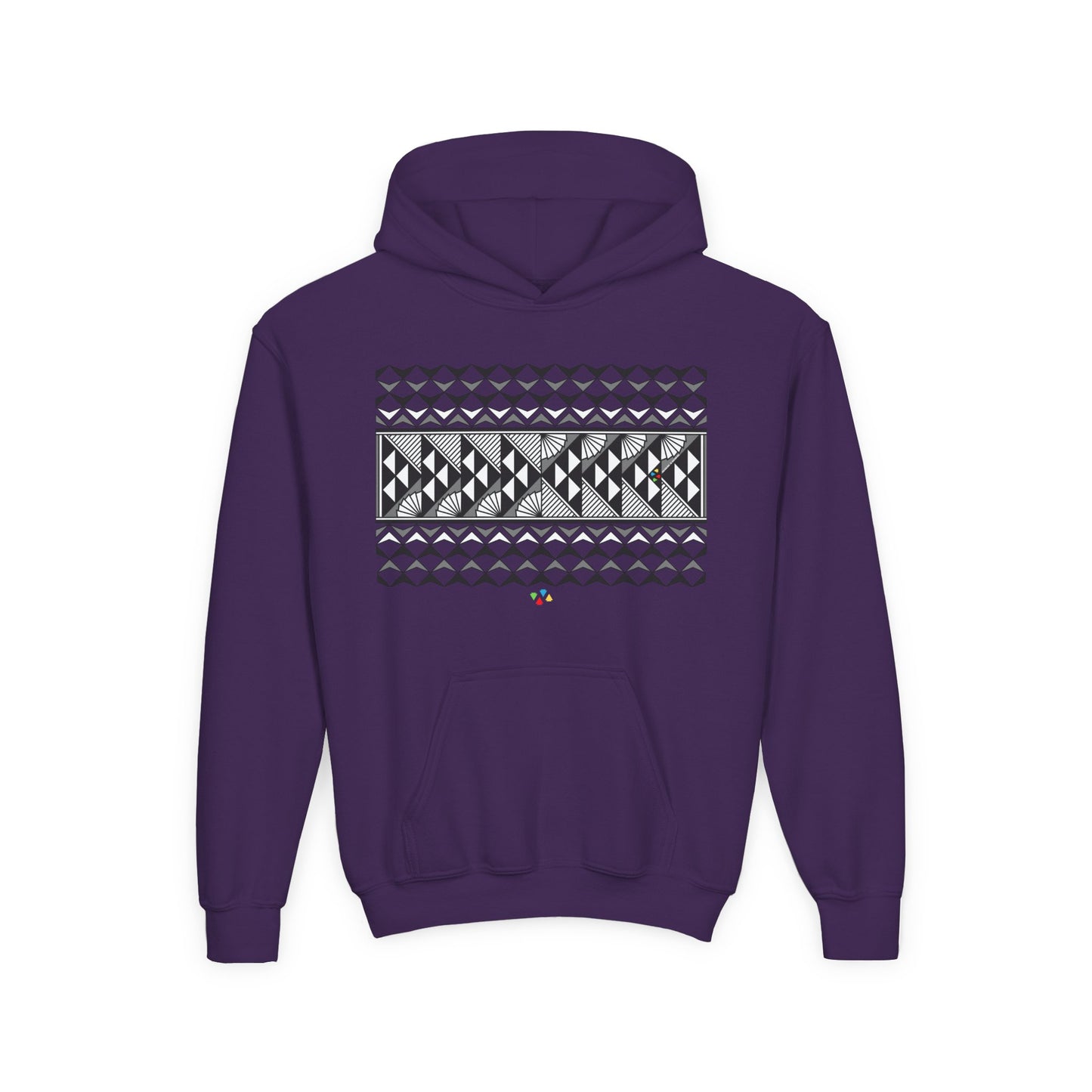 Gray Rain and Sun Youth Heavy Blend Hooded Sweatshirt