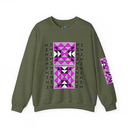 Sacred Mountains in Pink Unisex Sweatshirt