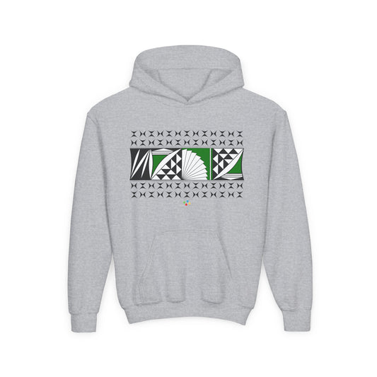 Green Southwest Sunrise Youth Heavy Blend Hooded Sweatshirt