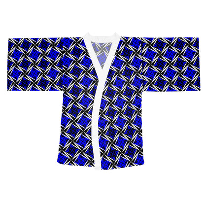 Sacred Winds in Blue Kimono Robe – Where Comfort Meets Native Grace