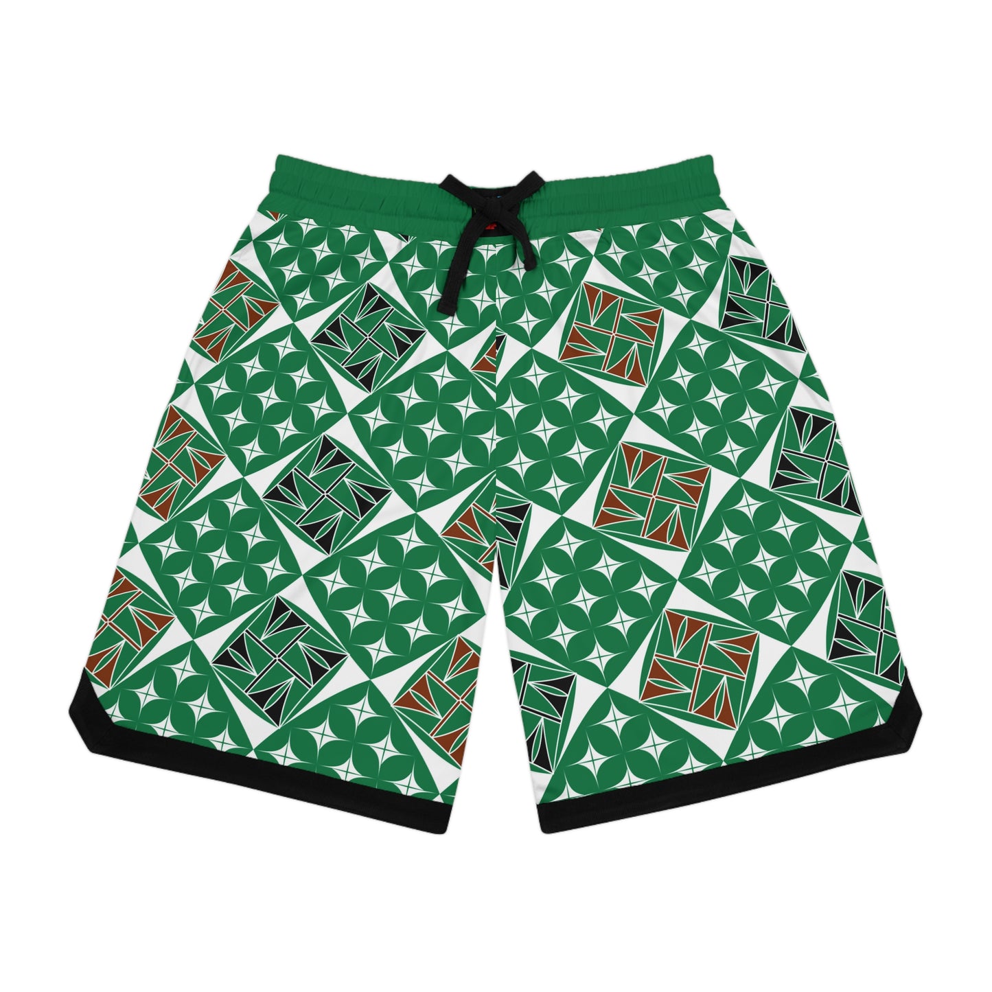 Sacred Universe in Green Basketball Rib Shorts