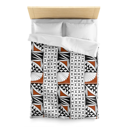 Southwest Sunrise in Rust Microfiber Duvet Cover