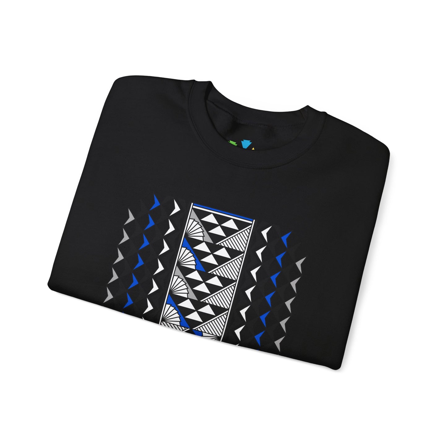 Sun and Rain in Blue/Silver Unisex Sweatshirt