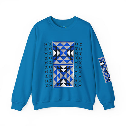 Sacred Mountains in Blue Unisex Sweatshirt