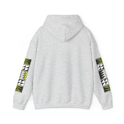 Blessed Feathers in Yellow Unisex Hoodie