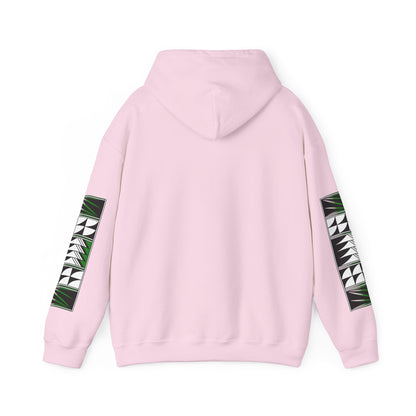 Blessed Feathers in Green Unisex Hoodie