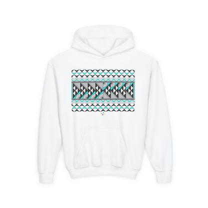 Turquoise Rain and Sun Youth Heavy Blend Hooded Sweatshirt