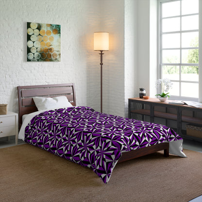 Southwest Desert Flower in Purple Comforter