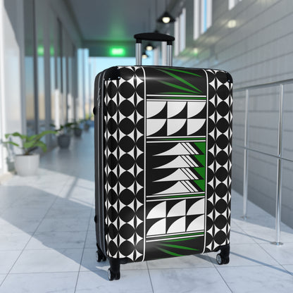 Blessed Feathers in Green Suitcases