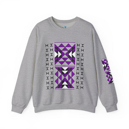 Sacred Mountains in Purple Unisex Sweatshirt