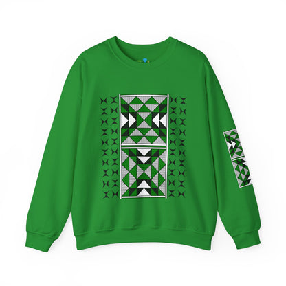 Sacred Mountains in Green Unisex Sweatshirt