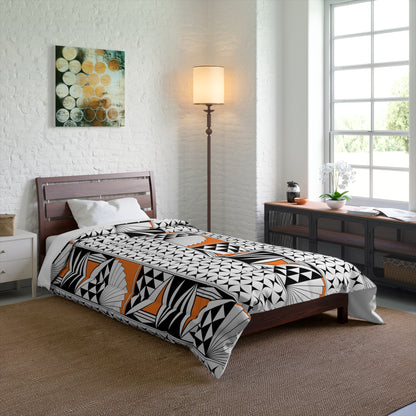 Southwest Sunrise in Orange Comforter