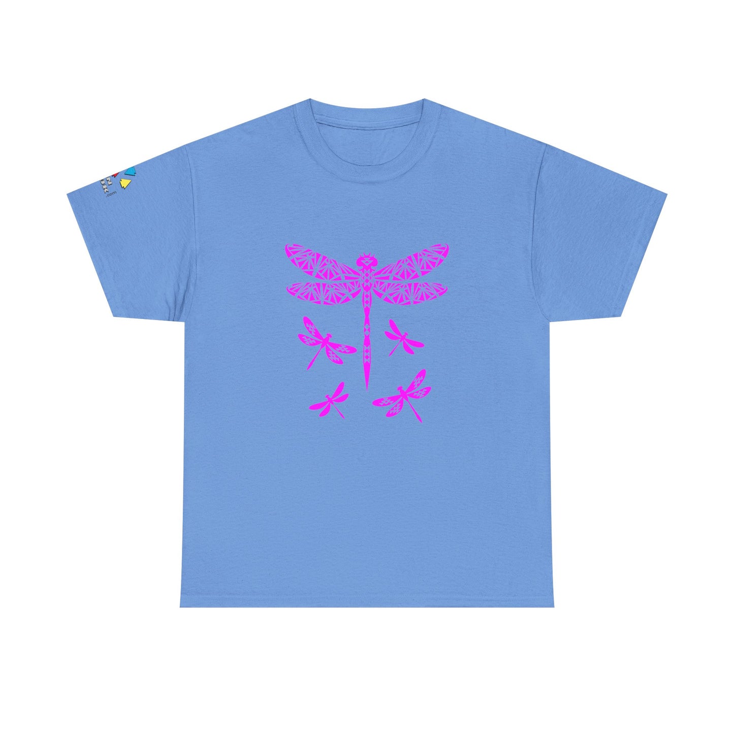 Native Dragonfly in Pink Gildan Unisex Tee