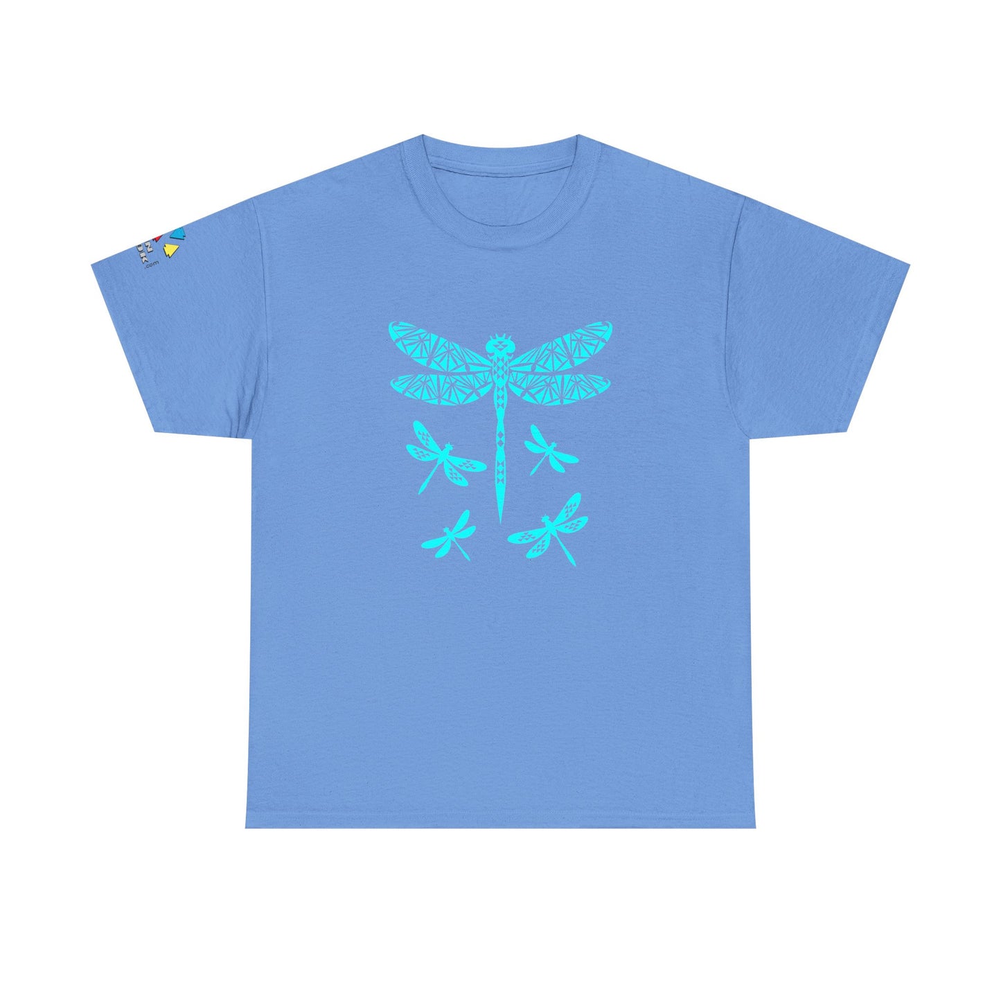 Native Dragonfly in Teal Gildan Unisex Tee