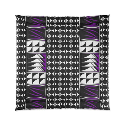 Southwest Feather Blessing in Purple Comforter