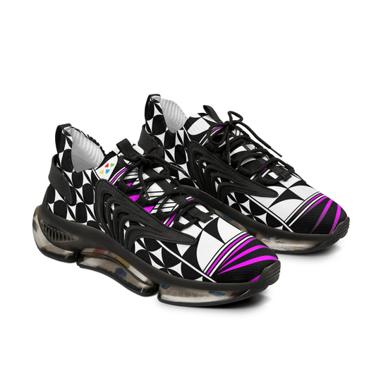 Feather Blessing in Pink Men's Mesh Sneakers