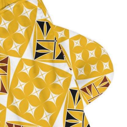 Sacred Universe in Yellow Basketball Rib Shorts