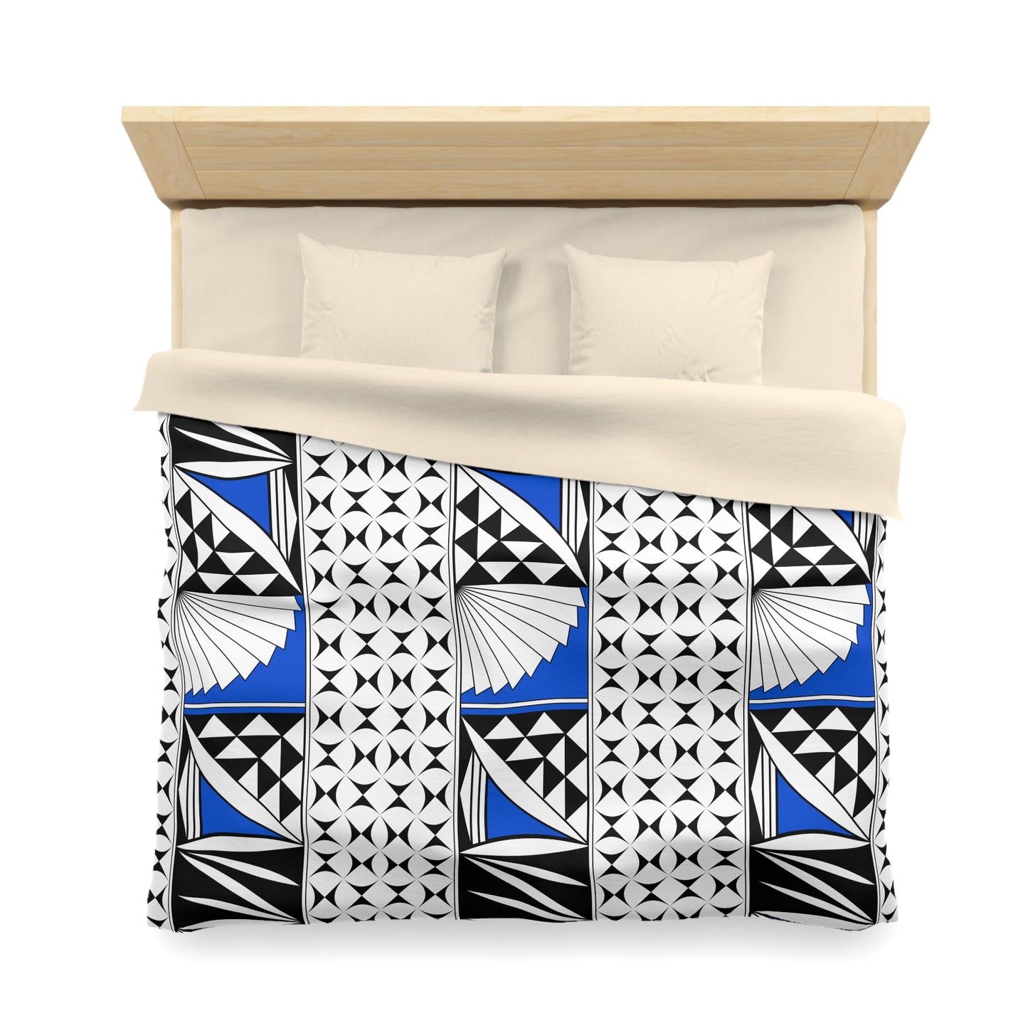 Southwest Sunrise in Blue Microfiber Duvet Cover