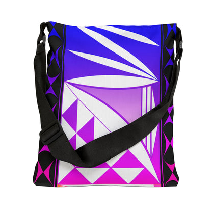 Dark Rainbow Southwest Sunrise Adjustable Tote Bag