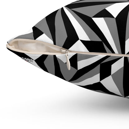 Desert Flowers in Gray Square Pillow