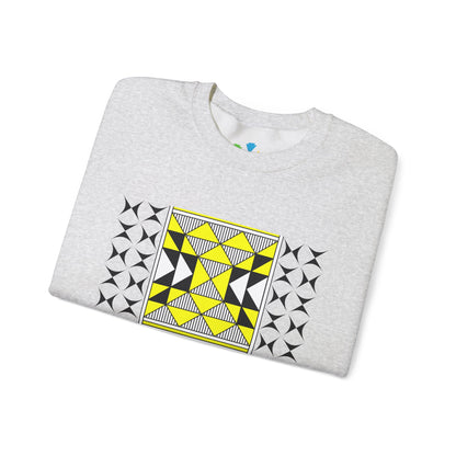 Sacred Mountains in Yellow Unisex Sweatshirt