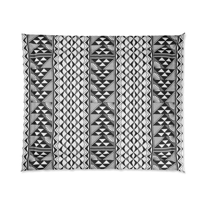 Southwest Rain and Sun in Gray Comforter