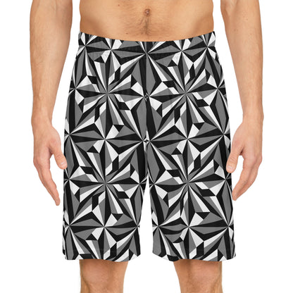 Desert Flowers in Gray Basketball Shorts