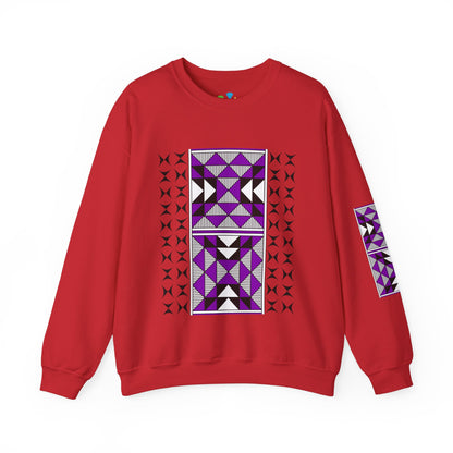 Sacred Mountains in Purple Unisex Sweatshirt