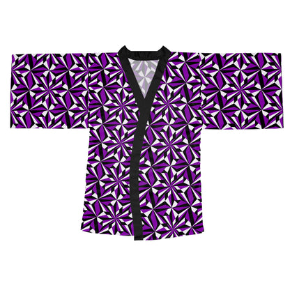 Desert Flowers in Purple Kimono Robe – Where Comfort Meets Native Grace
