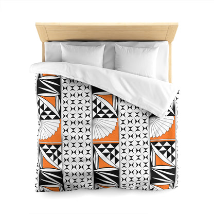 Southwest Sunrise in Orange Microfiber Duvet Cover